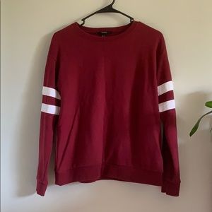 “Varsity” Styled Maroon Sweater